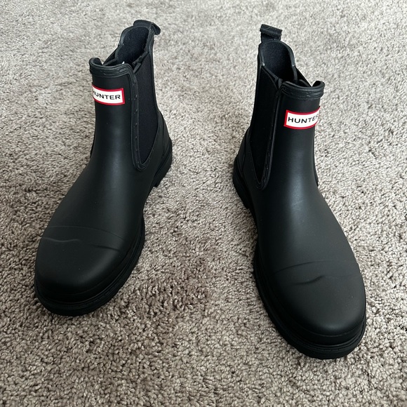 Hunter Shoes - Brand New Black Hunter Commando Boots